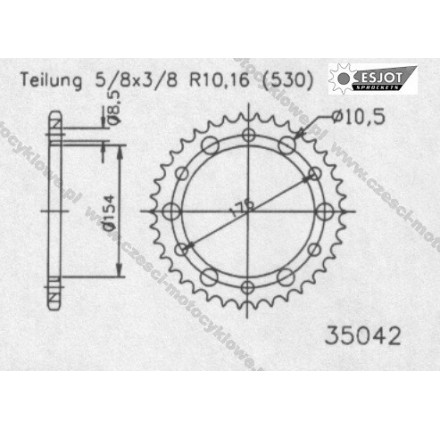 Zębatka tylna ESJOT