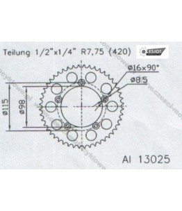 Zębatka tylna ESJOT