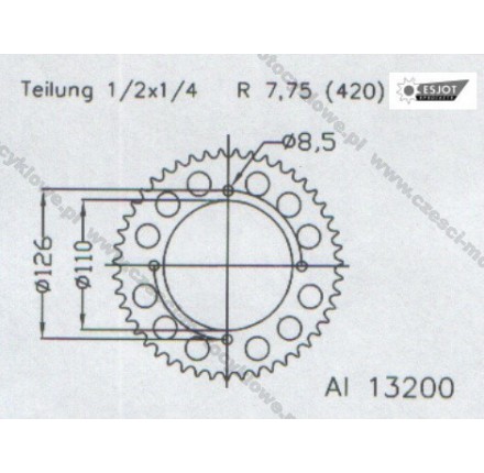 Zębatka tylna ESJOT