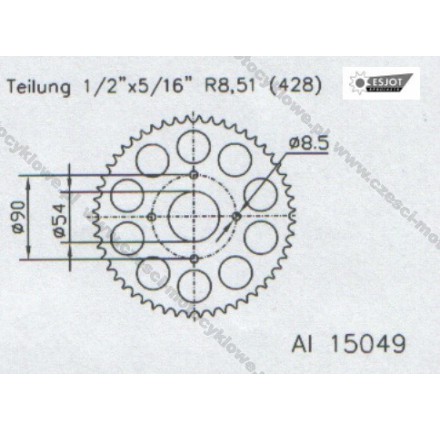 Zębatka tylna ESJOT