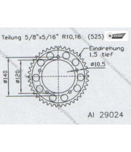 Zębatka tylna ESJOT