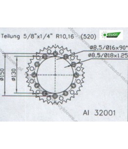 Zębatka tylna ESJOT
