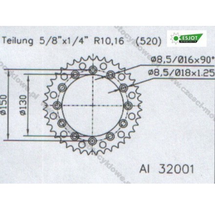 Zębatka tylna ESJOT