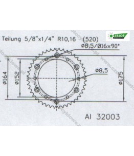 Zębatka tylna ESJOT