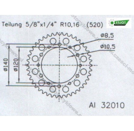 Zębatka tylna ESJOT