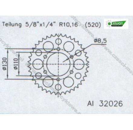 Zębatka tylna ESJOT