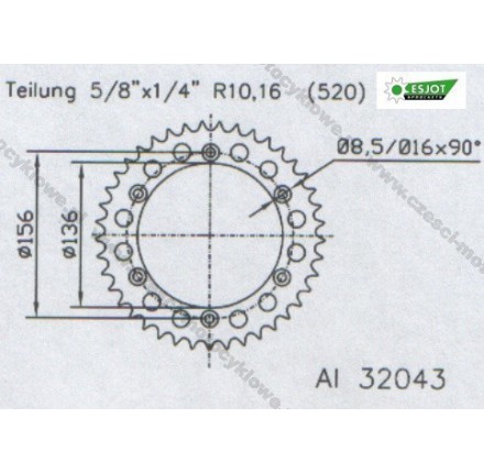 Zębatka tylna ESJOT