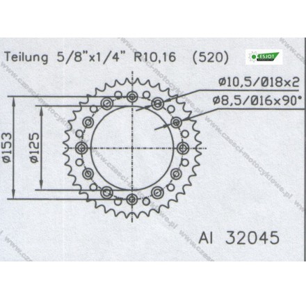 Zębatka tylna ESJOT