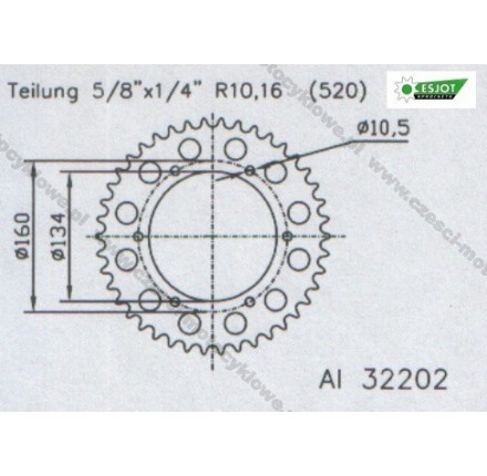 Zębatka tylna ESJOT