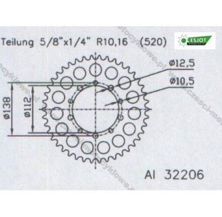 Zębatka tylna ESJOT
