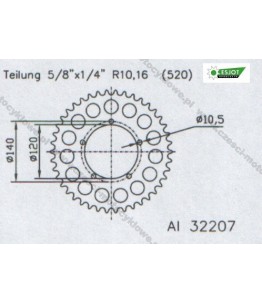 Zębatka tylna ESJOT