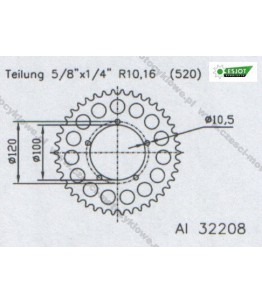 Zębatka tylna ESJOT
