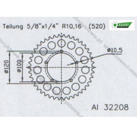 Zębatka tylna ESJOT