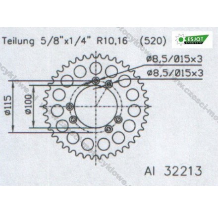 Zębatka tylna ESJOT