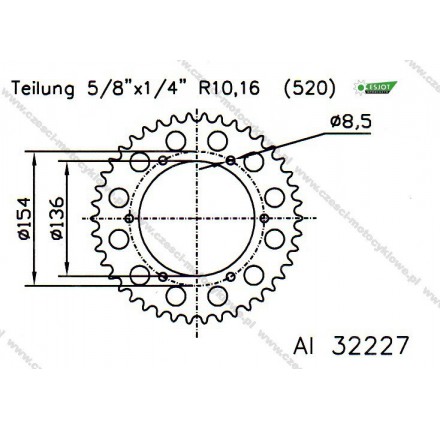 Zębatka tylna ESJOT