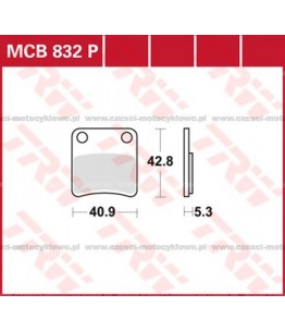 Klocki hamulcowe TRW MCB832P
