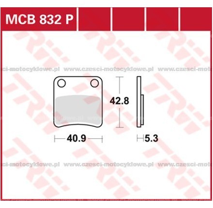 Klocki hamulcowe TRW MCB832P