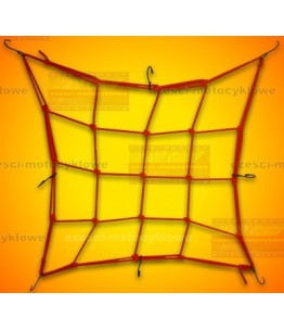 Siatka bagażowa na kask czerwona