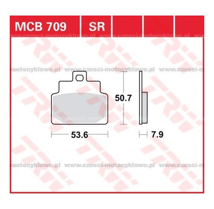Klocki hamulcowe TRW MCB709SRM