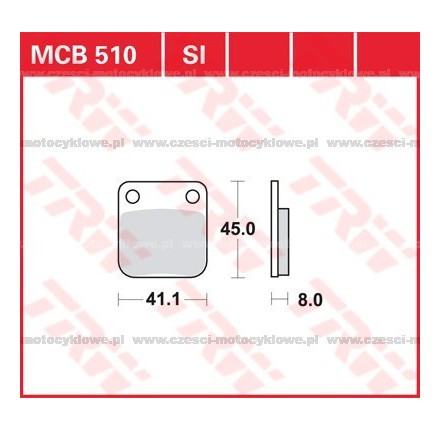 Klocki hamulcowe TRW MCB510