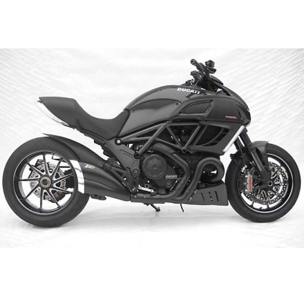 ZARD Ducati Diavel, czarny, katalizator