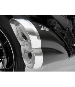ZARD Ducati Diavel, czarny, katalizator
