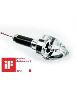 MOTOGADGET kierunkowskaz na końcówkę kierownicy BLAZE CONE , polerowane, prawy