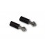 HIGHSIDER Indicator stem extension 28 mm for indicators with M8 bolt, black, pair