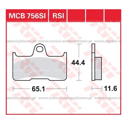 Klocki hamulcowe TRW MCB756SI