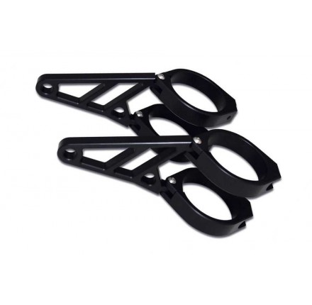 HIGHSIDER CNC Alu zestaw montażowy reflektora o średnicy 50+52+54 mm, czarny