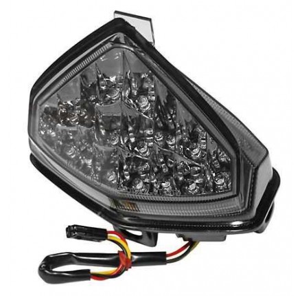 Światło tylne LED, przyciemniana soczewka, chromowany reflektor do Honda CB 1000 R, 08-, posiada homologację EU
