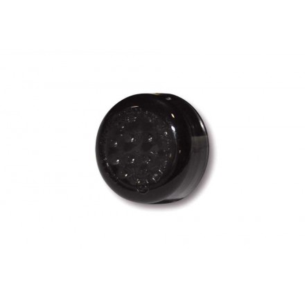 LED światła tylne MICRO DISC, dymione szkło, średnica 30.5 mm, M6 śruba, z homologacją EU, para