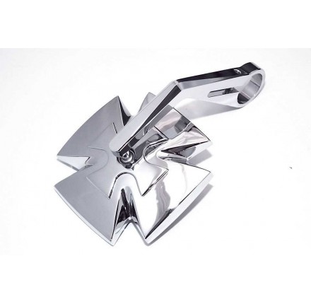 HIGHSIDER lusterko na końcówkę kierownicy IRON CROSS