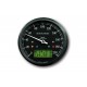 Chronoclassic prędkościomierz 0-200 km/h, czarny cyferblat, zielony wyświetlacz LCD