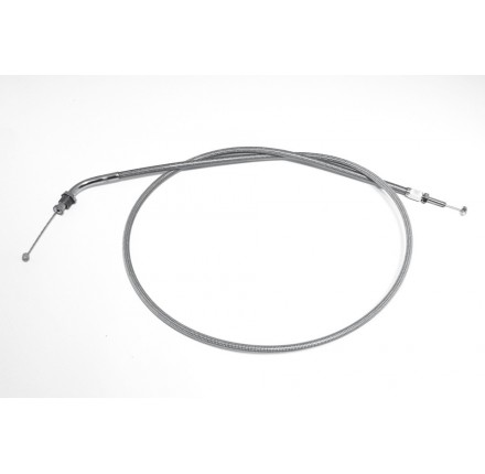 Linka przepustnicy w stalowym oplocie zamykająca, do Honda VT750 C, 04-07, przedłużona o 15 cm