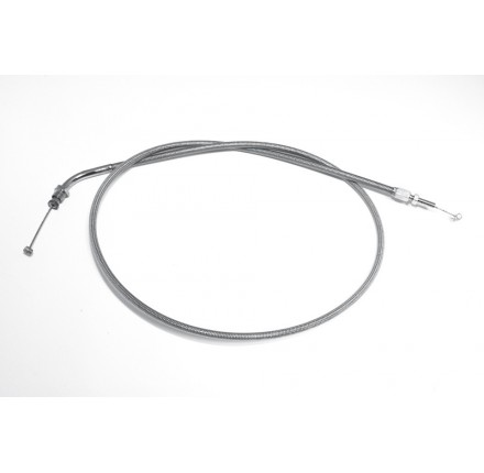 Linka przepustnicy w stalowym oplocie zamykająca, do Honda VT750 C, 08-09, przedłużona o 15 cm