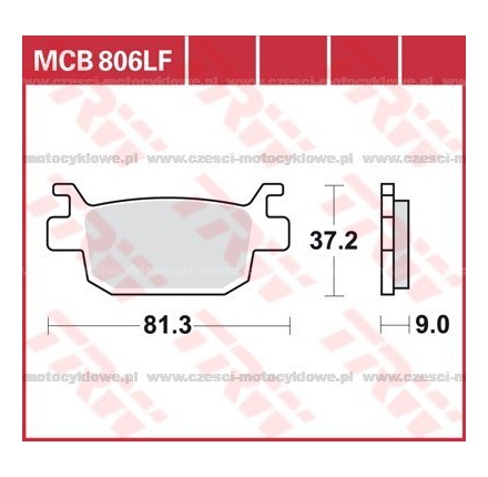 Klocki hamulcowe TRW MCB 806 SRM