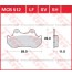 Klocki hamulcowe TRW MCB512