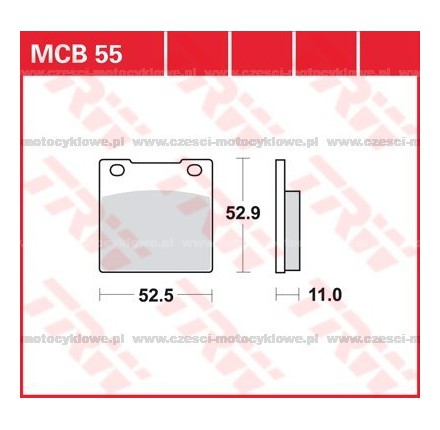 Klocki hamulcowe TRW MCB55