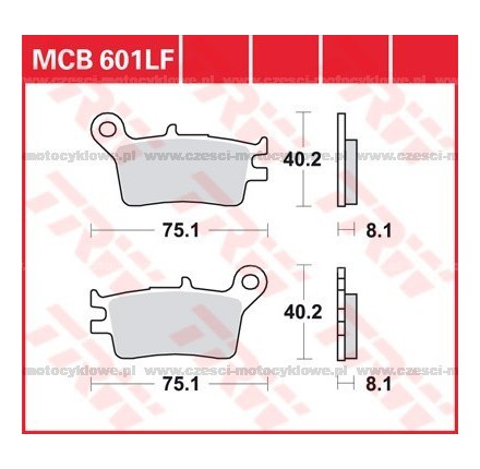 Klocki hamulcowe TRW MCB 601