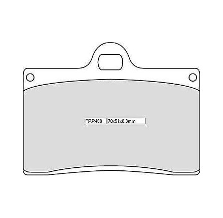 Klocki hamulcowe Ferodo FRP 408 P