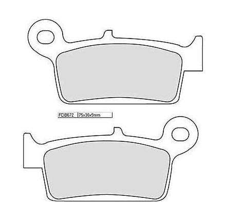 Klocki hamulcowe Ferodo FDB 672 AG