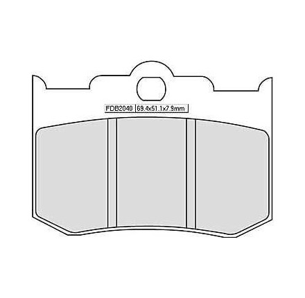 Klocki hamulcowe sintermetalowe Ferodo FDB 2040 ST