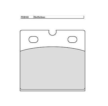 Klocki hamulcowe sintermetalowe Ferodo FDB 108 ST