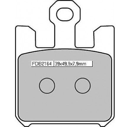 Klocki hamulcowe sintermetalowe Ferodo Racing FDB 2164 XRAC, 4 sztuki w zestawie