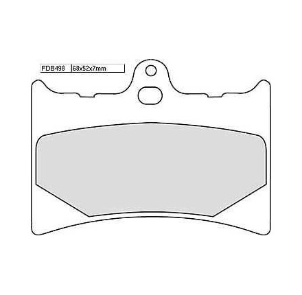 Klocki hamulcowe sintermetalowe Ferodo Racing FDB 498 XRAC