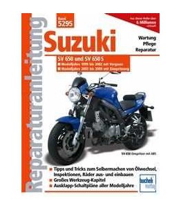 Nr 5295 Podręcznik serwisowy Suzuki SV 650 / S, 99-08, chłodzony powietrzem, z wtryskiem paliwa