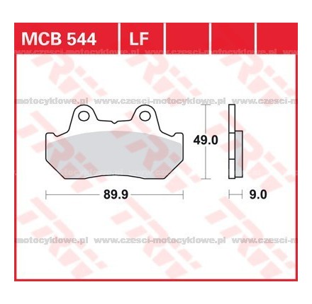 Klocki hamulcowe TRW MCB 544