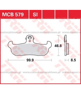 Klocki hamulcowe TRW MCB...