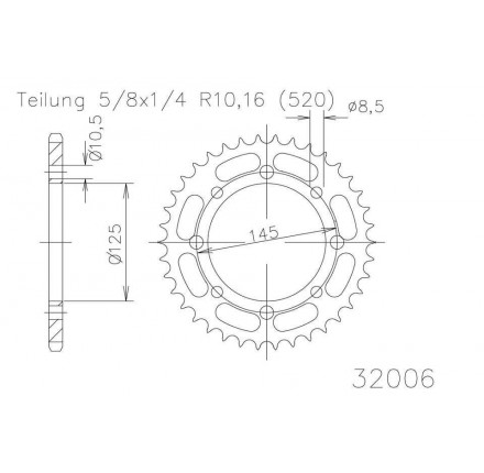 Zębatka 40 zębów, zamawiać NR 83538-40